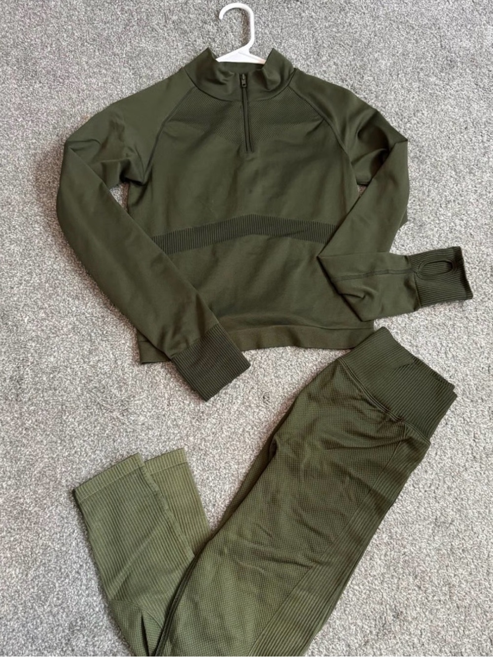 PINK Victoria's Secret Olive Green Zip-Up Jacket